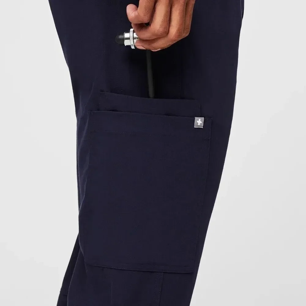 Figs Axim Cargo Scrub Pants Mens XXL Tall Navy Blue Pants Technical‎ Collection